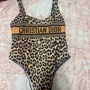 Dior women Leopard Print Bodysuit